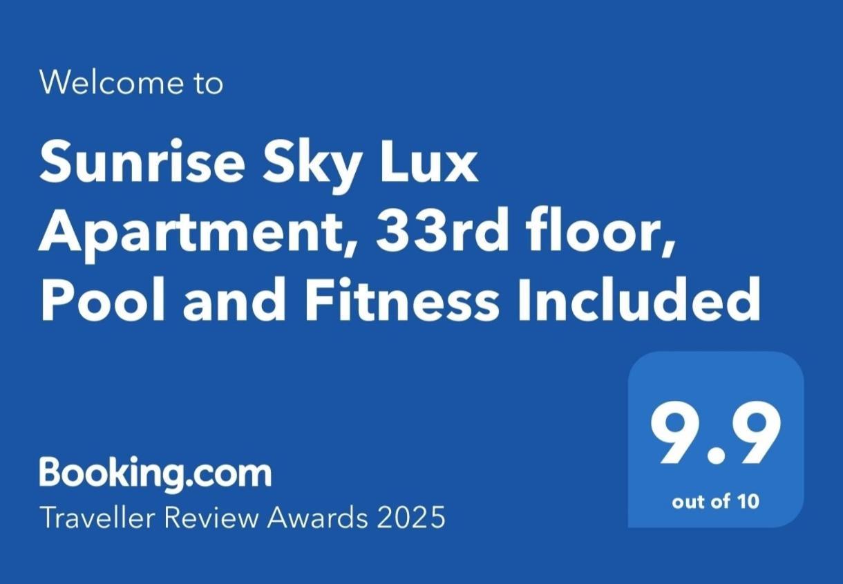 Sunrise Sky Lux Apartment, 33Rd Floor, Pool And Fitness Included Skopje Exterior photo